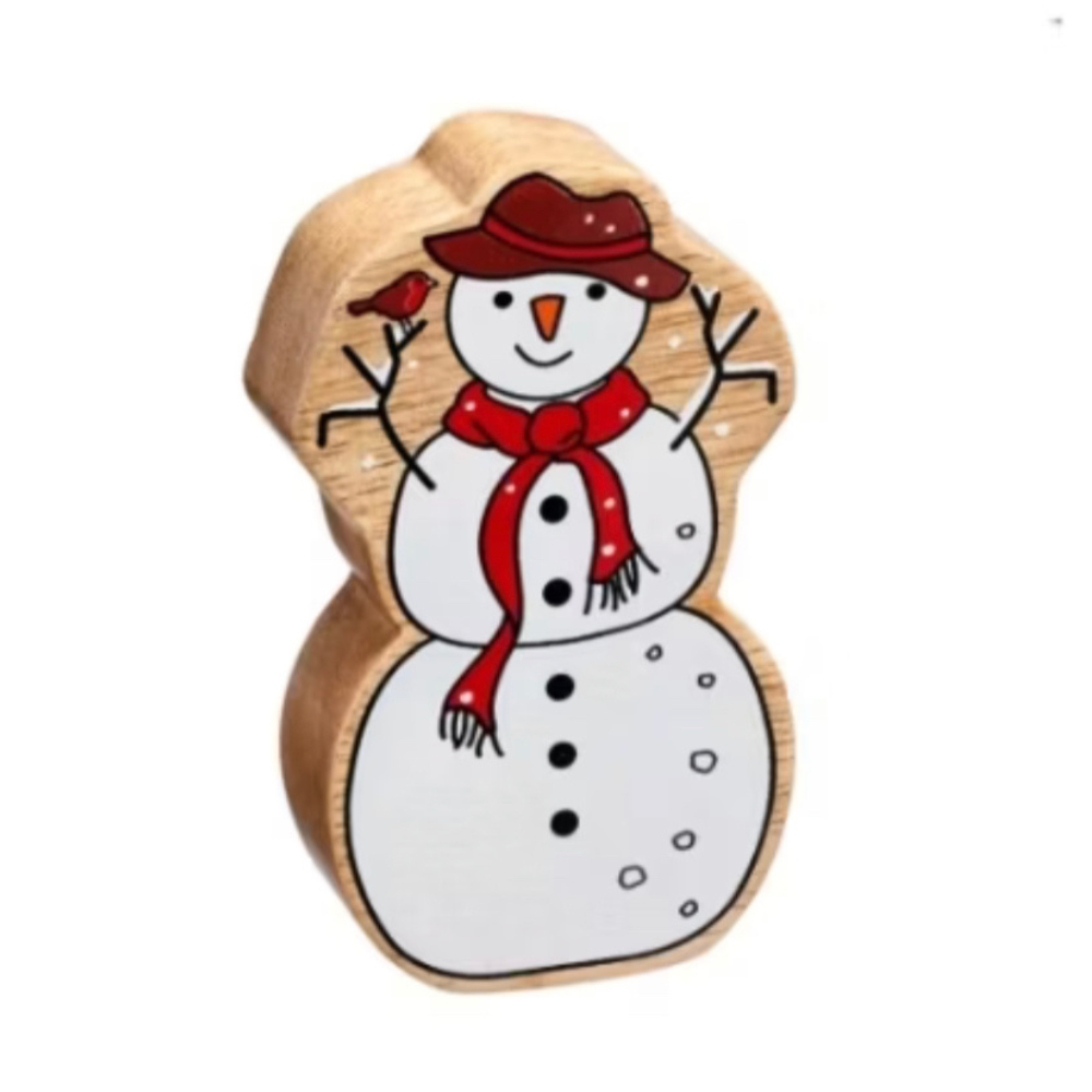 Snögubbe i Trä