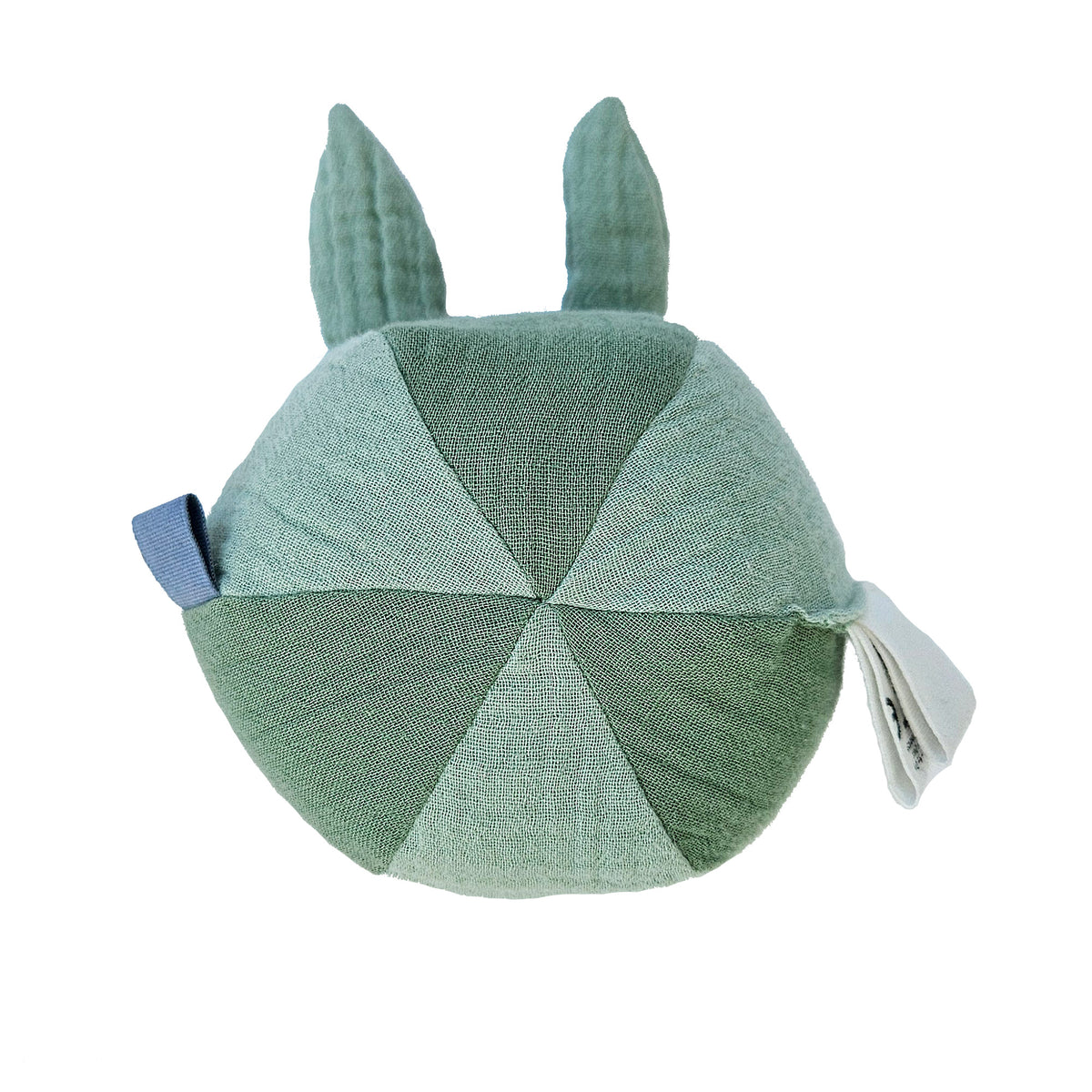 Soft Ball Rattle Bunny Green