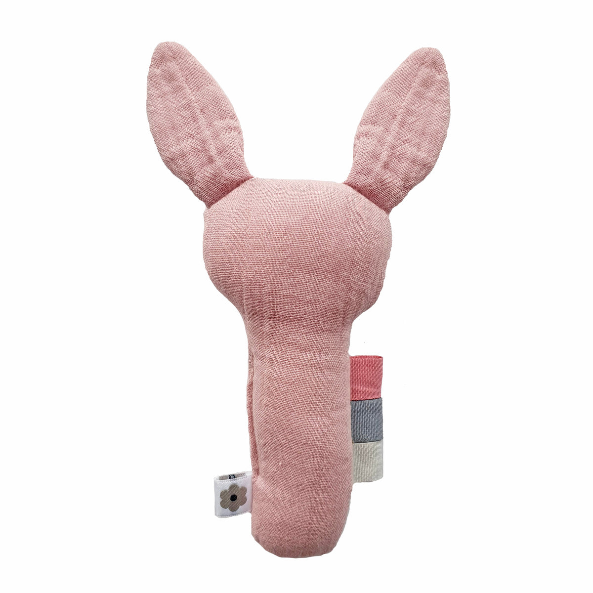 Soft Rattle Bunny Pale Mauve