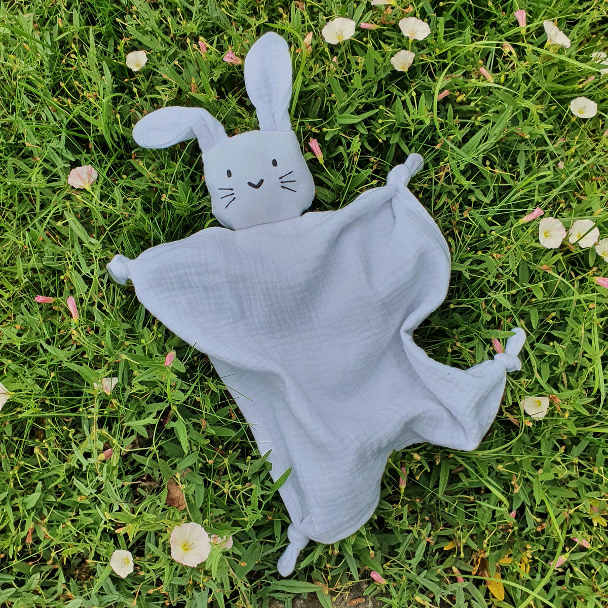Cuddly Blanket Rabbit Grey