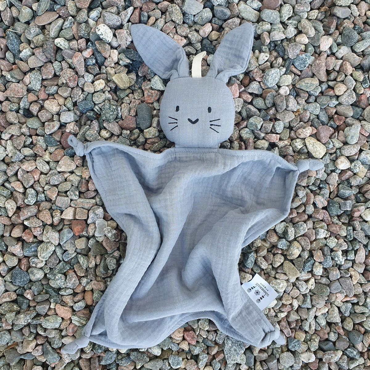 Cuddly Blanket Rabbit Grey