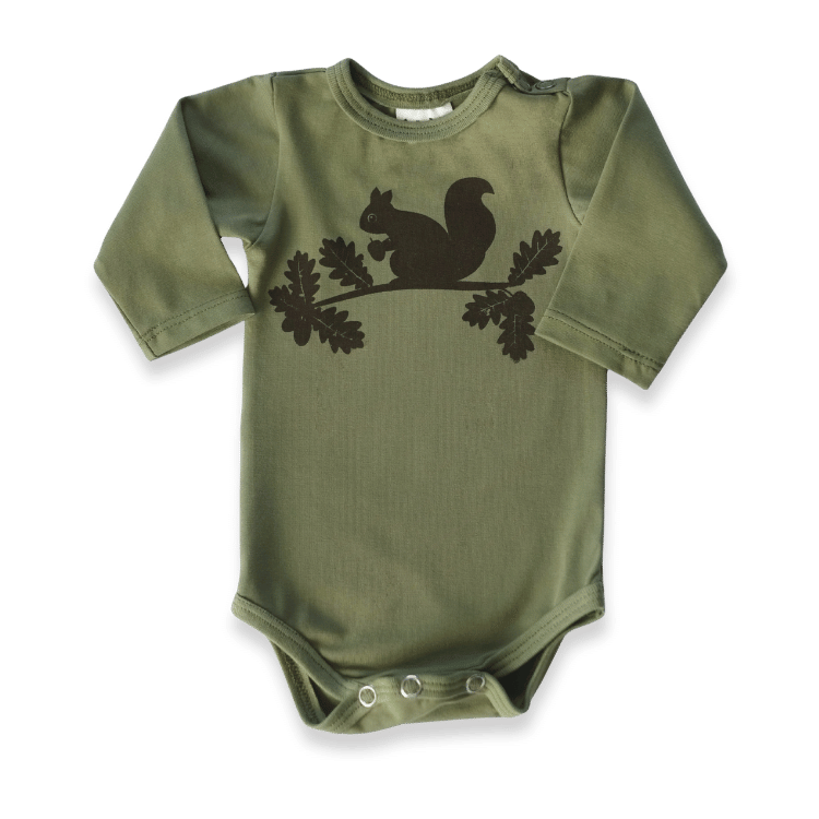 Bodysuit - Organic Cotton - Kurre the Squirrel White