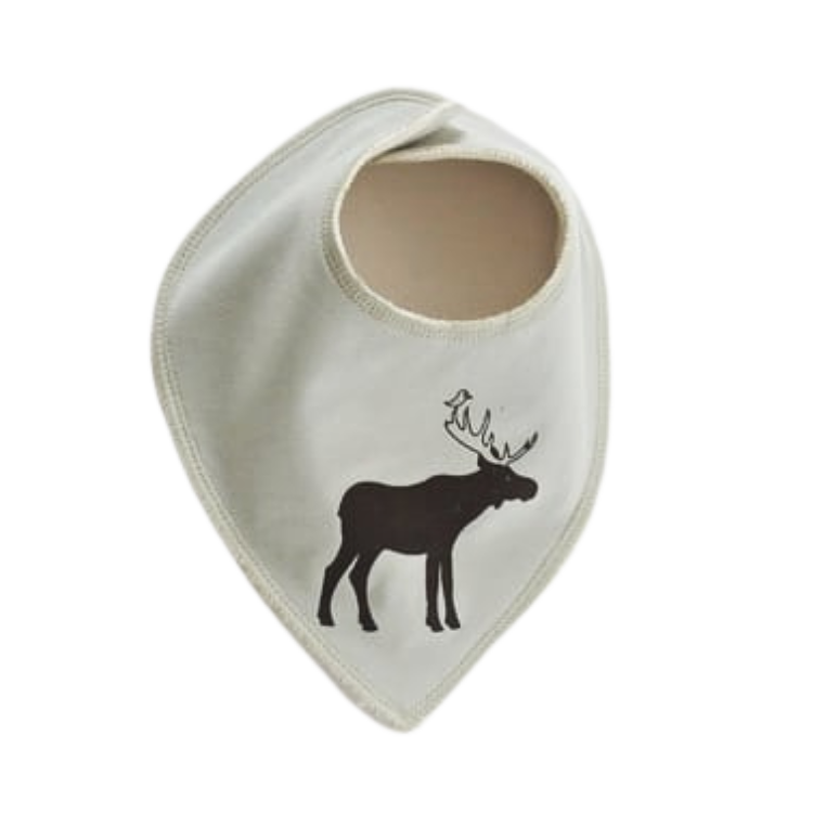 Grön dregglis med en mörkbrun älg tryckt på framsidan.