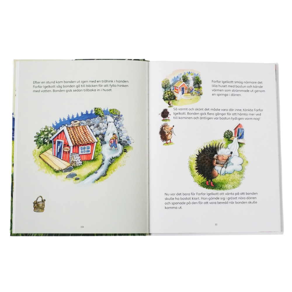 Farfar Igelkott Badar Bastu