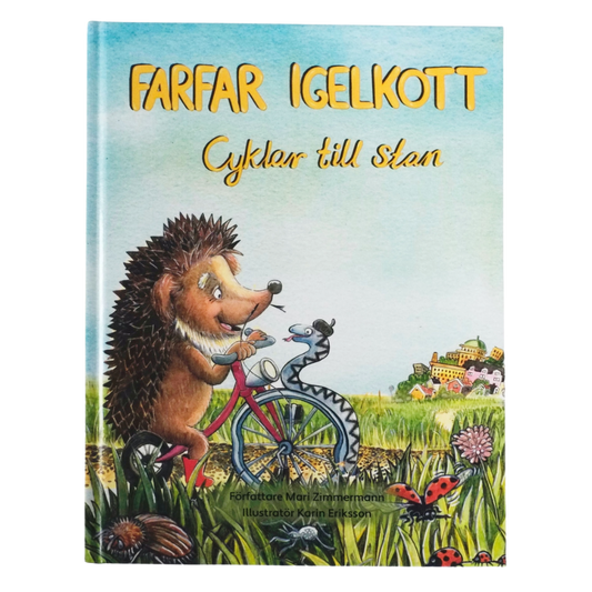 Farfar Igelkott Cyklar till Stan