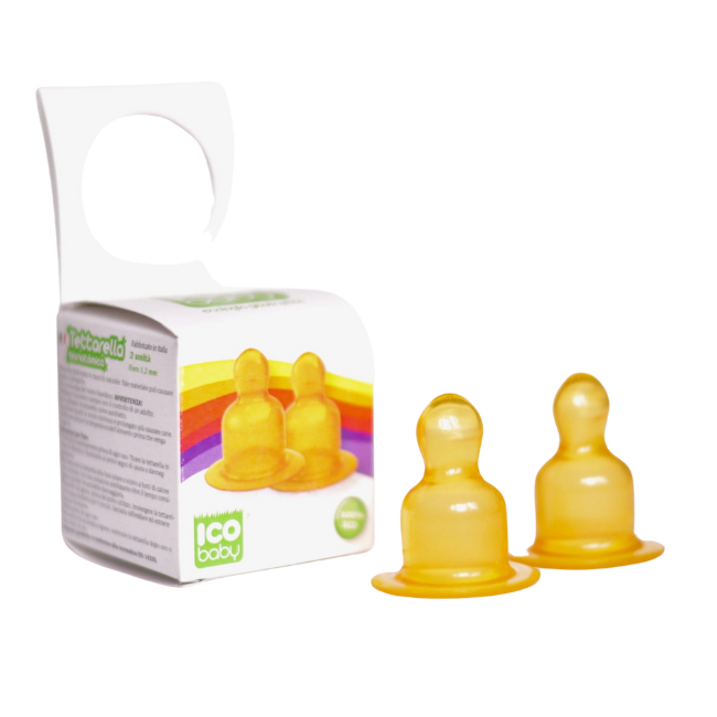 2-pack flasknappar i naturgummi, anatomiska, 6 + månader