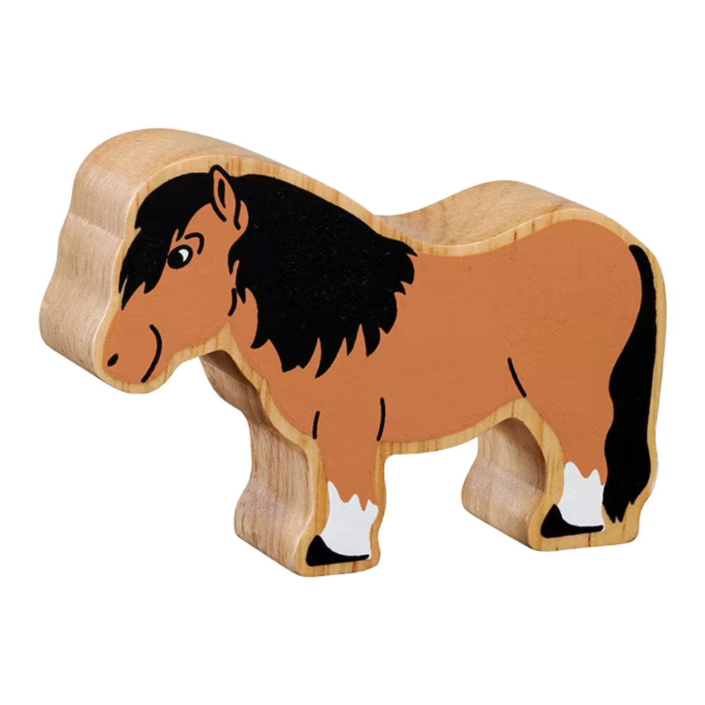 Shetlandsponny i Trä