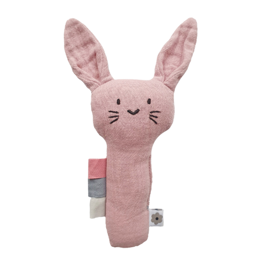 Mjuk Skallra Kanin Pale Mauve