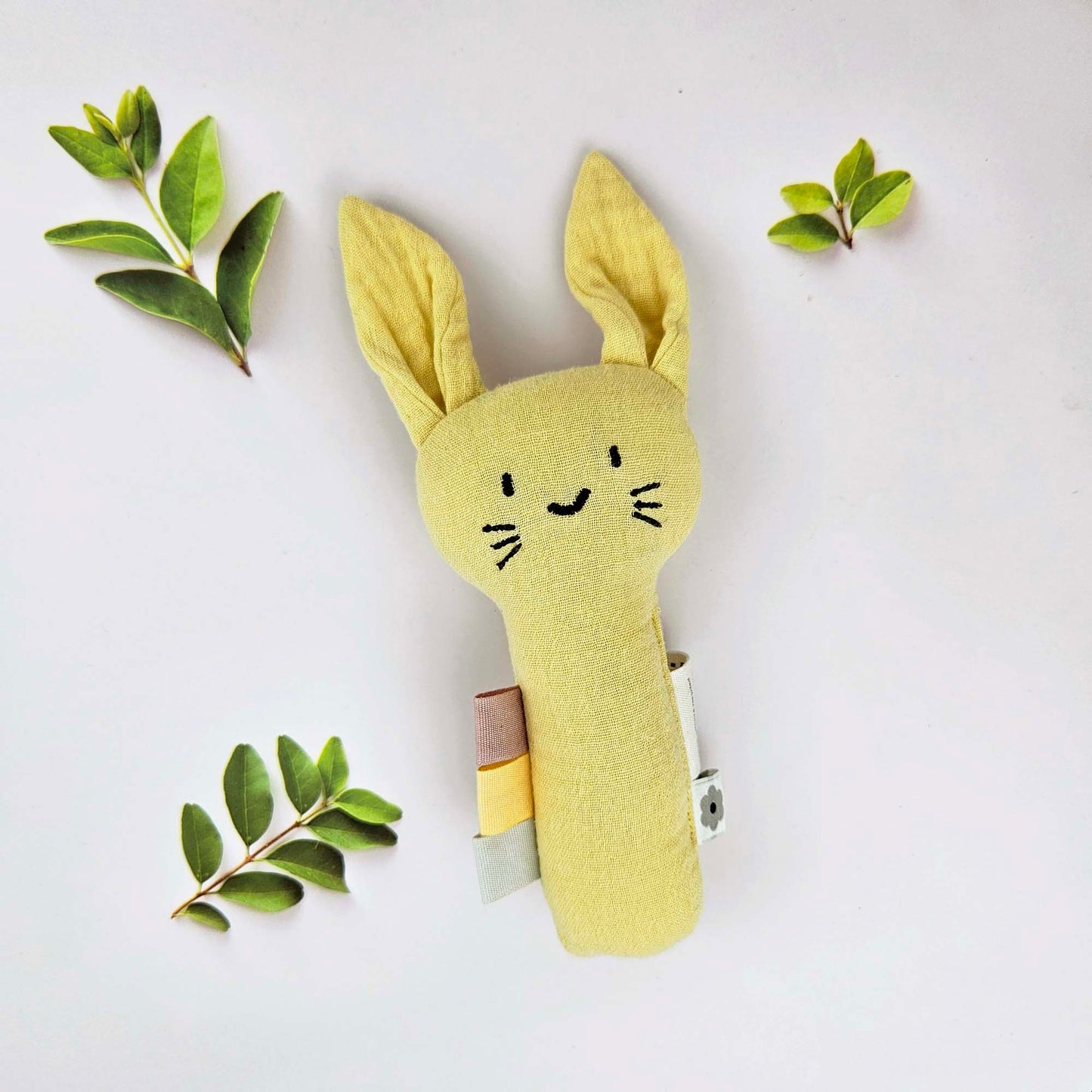 Mjuk Skallra Kanin Sun Yellow