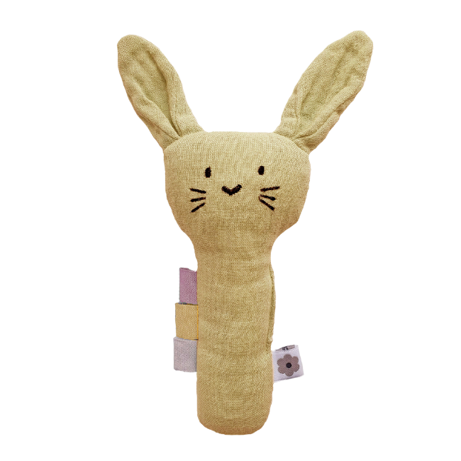 Mjuk Skallra Kanin Sun Yellow