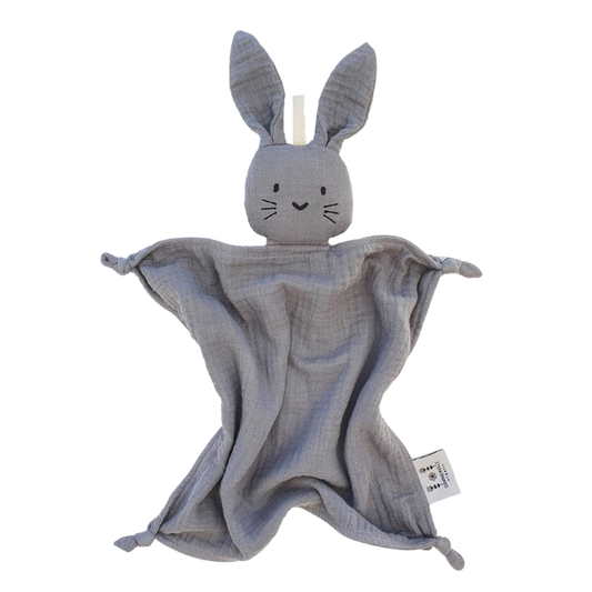 Snuttefilt Kanin Grå