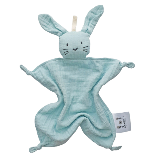 Snuttefilt Kanin Isblå